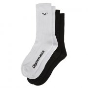 Cleptomanicx Ligull white/black Pack of 2 Socks