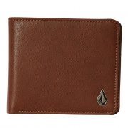 Volcom Slim Stone Small brown PU Monedero