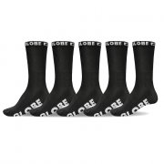 Globe Black Out 5er Pack Socken