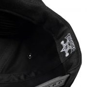 Thrasher Embroidered Flame Logo black Snap Back Cap