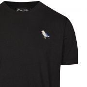 Cleptomanicx Embro Gull black T-Shirt