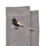 Cleptomanicx Gull heather grey/blue 2er Pack Socken