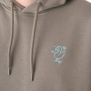 Cleptomanicx Sketch Gull bungee cord Hooded