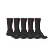 Globe Stripe HI crew black/red 5er Pack Socken