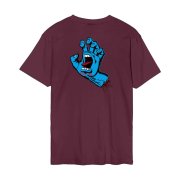 Santa Cruz Screaming Hand Chest dark cherry T-Shirt