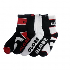 Globe Destroyer red Pack of 5 Socks