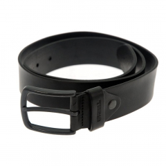 Reell All Black Buckle black Leather Belt