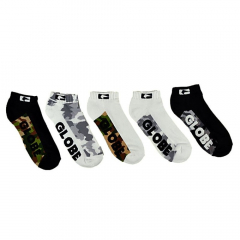 Globe Malcom camo Pack of 5 Ankle Socks